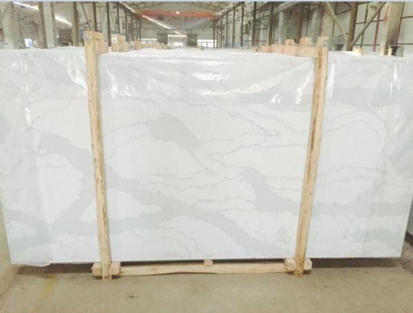 QS 5131 Standard White Quartz Bathroom Countertops Concrete White Color
