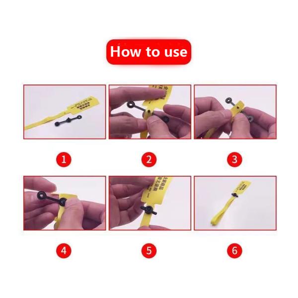 Versatile PVC Soft Label Seal Anti-Theft Buckle for Disposable Shoes Clothes and Bags