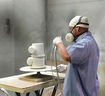 Порошок полиуретана раковины аппаратуры покрывая цвет песка РАЛ 1002 желтый