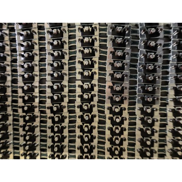 Monforts Stenter Chain Link with Nickel Zinc Plating and Peek Bush Without Oil for Stenter Machine Spares