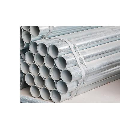 Tubo de aço galvanizado suave Erw Tubulação de ferro por imersão a quente redondo preto soldado 20 mm