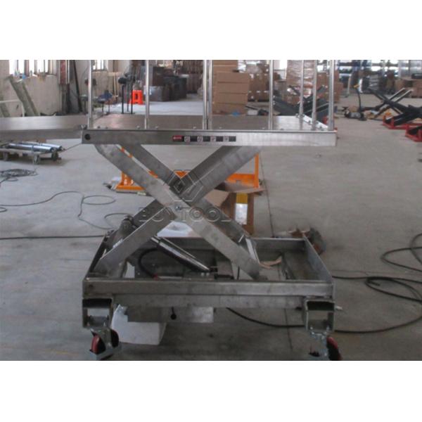 Гидравлическая электрическая неподвижная нержавеющая сталь таблицы подъема Scissor поднимаясь платформа