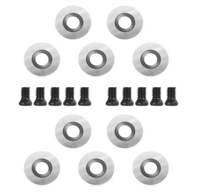 16mm Round Carbide Insert Cutter Woodturning Tips Fits Wood Lathe Turning Tools 10Pcs
