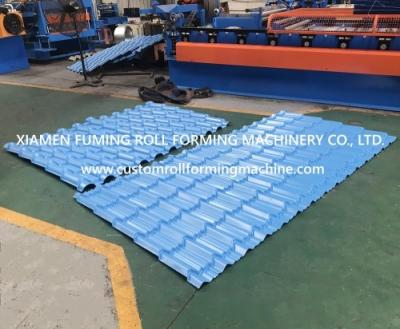 Hydraulic Roof Tile Roll Forming Machine Powerful PLC Control