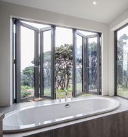 Dobradura de alumínio residencial Windows com vertical de dobramento deslizante preto ou personalizado da dobradura do fornecedor da janela da cor