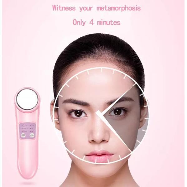 Portable Mirco Current Ion Face Massager Vibration Galvanic Exfoliating Rechargeable