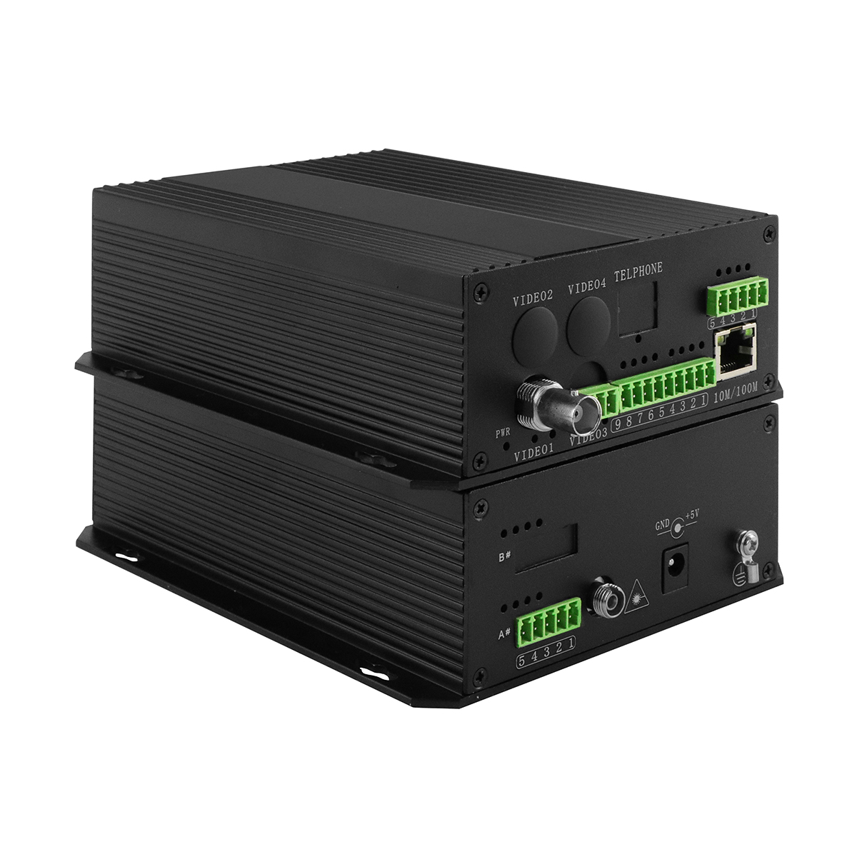 Bidi Data Dry Contact Аналоговый видеоконвертер из волокон RS232 RS485 Раковина DC12V