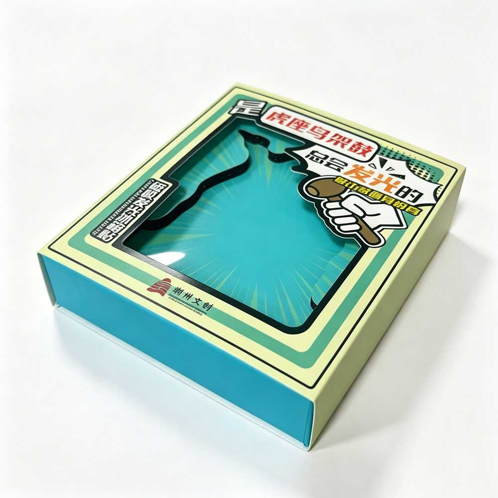 Sleeve Display Structure Custom Window Boxes Cosmetic Set Gift Packaging