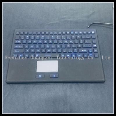 92 teclado retroiluminado chave da borracha de silicone de PS2 USB1.1