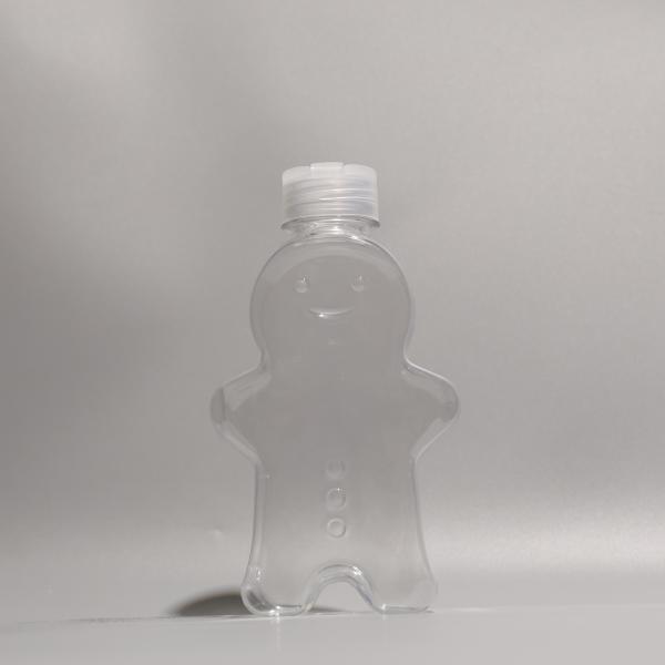 Garrafas de água PET de plástico transparente reutilizáveis de 500 ml com tampas de alumínio / plástico