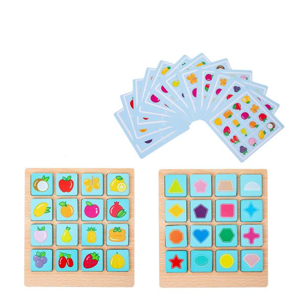 ODM Children'S Montessori Wooden Puzzle Board Game