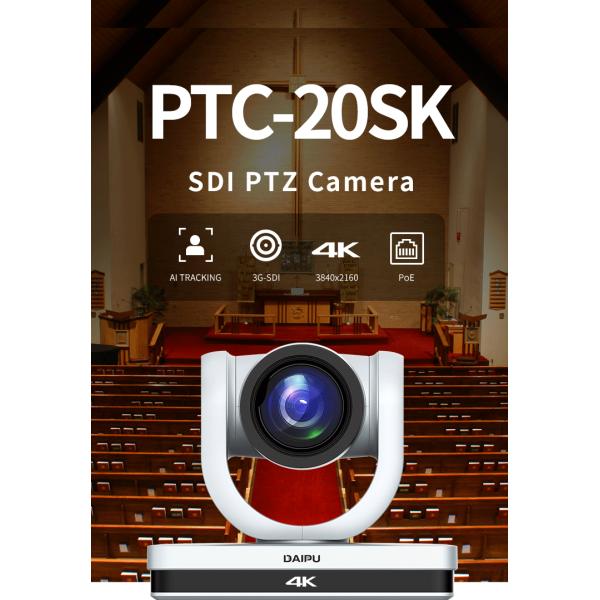 PTC-20SK HD-MI 3G-SDI USB PTZ Camera for Professional Broadcasting and Live Streaming