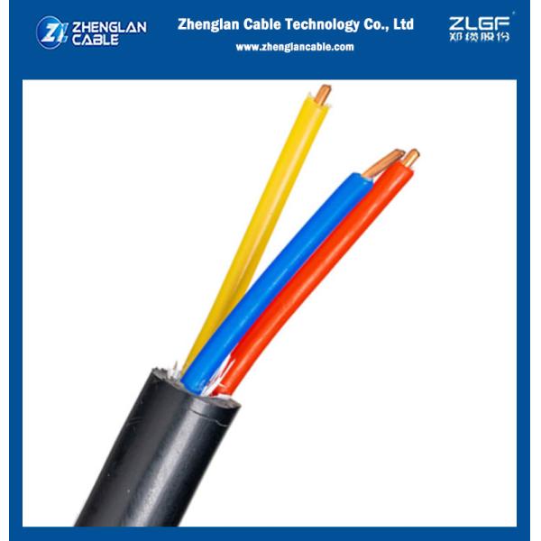 XLPE Insulated PVC Sheathed Unarmoured 6mm2 3 Cores Copper Cable 0.6/1kV IEC60502 IEC 60228
