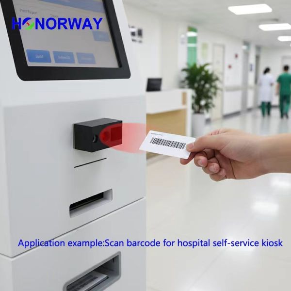 Compact OEM 1D 2D Barcode Scanner Engine QR Code Reader Module 0.3MP Pixels
