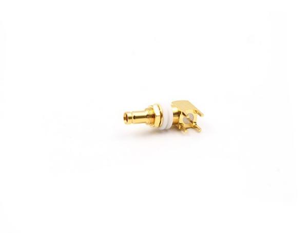 SAA Female 75Ω Right Angle Bulkhead PCB Mount RF Coaxial Connector