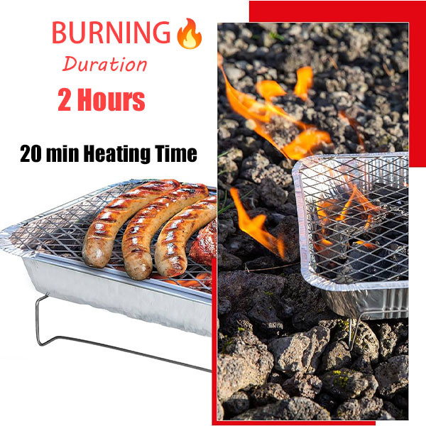 Алюминиевый барбекю гриль одноразовые гриль плиты Металлическая сетка Алюминиевая стойка