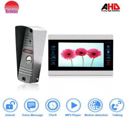 morningtech Strong motion detecion 7 inch AHD color video door phone supplier with IR-CUT  and photo frame