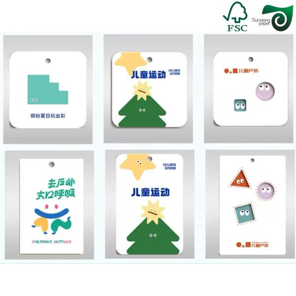 170gsm 190gsm C1S Ivory SBS Paper Board For Garment Hangtags 30 40 Inch