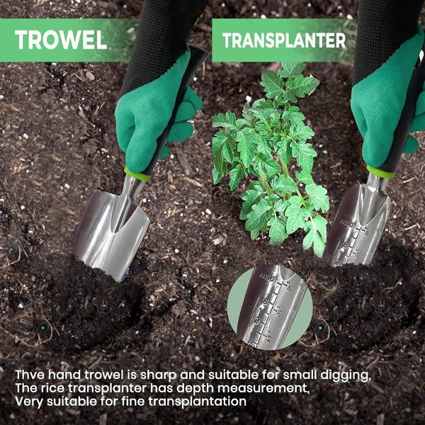 9 Piece Specialty Lady Garden Tool Set Heavy Duty Flower Design Garden Tool Set Gardening Tool With Bag