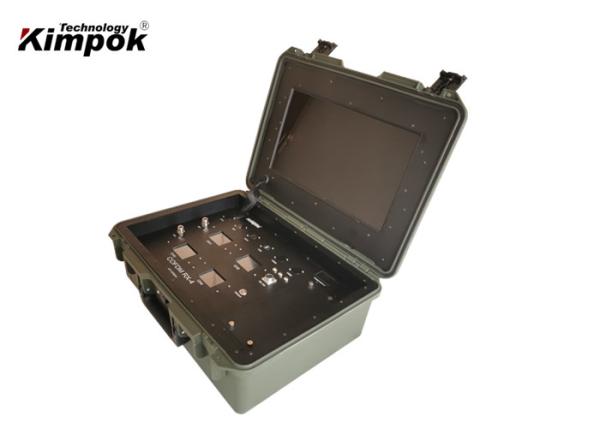 Shock Proof COFDM Video Receiver Wireless H.264 For Mobile Vehicle