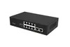 8-Ports Gigabit Poe Switch Supports Automatic Port Rollover (Auto MDI/MDIX) , 10/100/1000/2500m Self-Adaptive