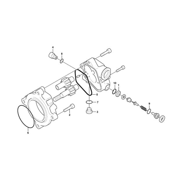 VOE 14552778 VOE14552778 VOE-14552778 Hydraulic Gear Pump Seal Kit For EC140D
