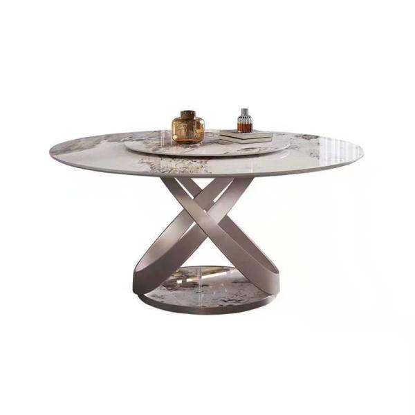 Sintered Stone Table Top Stainless Steel Dining Table With Chairs