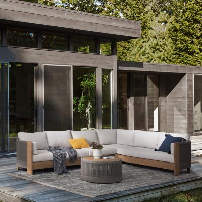 Mobilier de terrasse noire pour votre espace extérieur à faible entretien