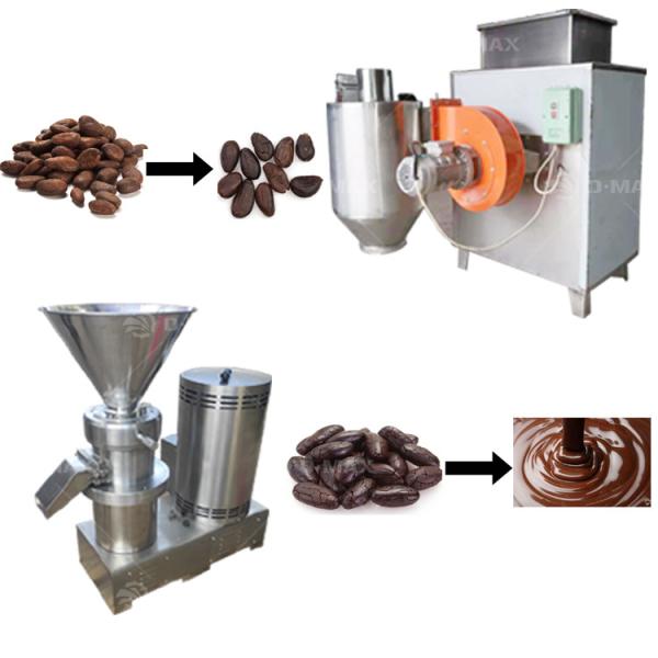 Stainless Steel Cocoa Bean Processing Line for Cacao Powder Manufacturing Machine