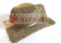 Métal en bronze de galvanoplastie Ring Mesh For Background Decoration de couleur