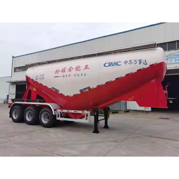 CIMC 3 Ejes 35cbms generador diesel mezcla seca mortero contenedor de polvo tanque de carga semi remolque