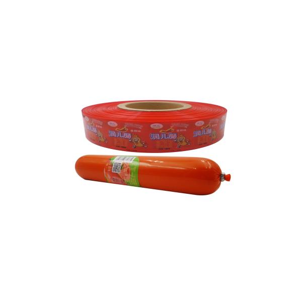 High Shrink Colourful Flexography Printing Nylon Sausage Casing For Homemade Sausages