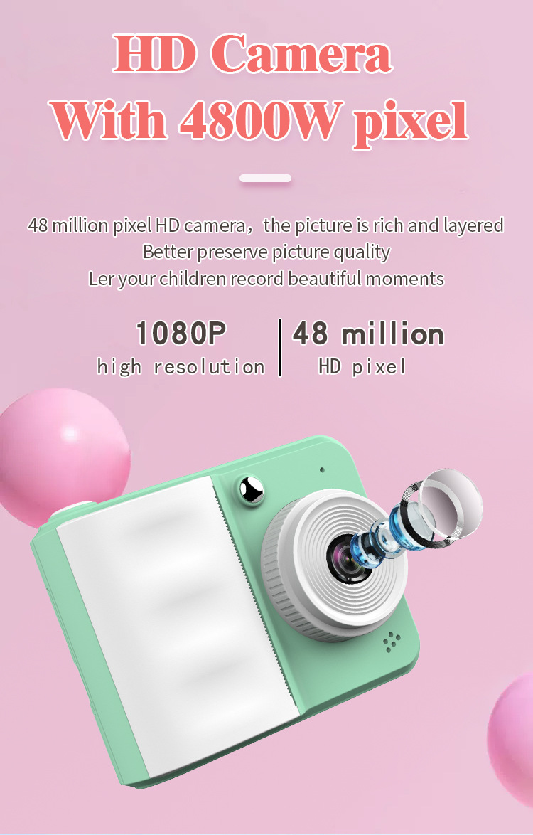Cross-border Exclusive Supply of Instant Print Digital Cameras, Children's Mini Cameras, High-pixel Toy Mobile Phones, and Camer