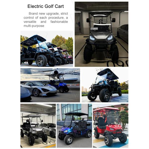 48V LiFePO4 Battery Electric Golf Cart Vehicle Luxury 4 Seater Scooter for Sal