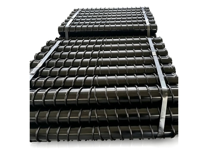 Mining Return Roller Rubber Coated Self Cleaning Coal Conveyor Equipment Part