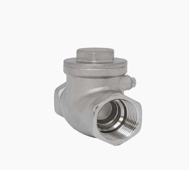 CF8 Industrial High-Pressure Check Valve Water Pipeline Female Threaded Swing Check Valve for Water Oil Gas