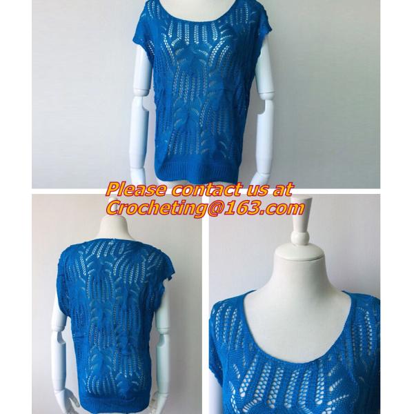 Blouse, clothing, garment, Hollow out, belt, sexy knitted, crover up, crochet, beach dress