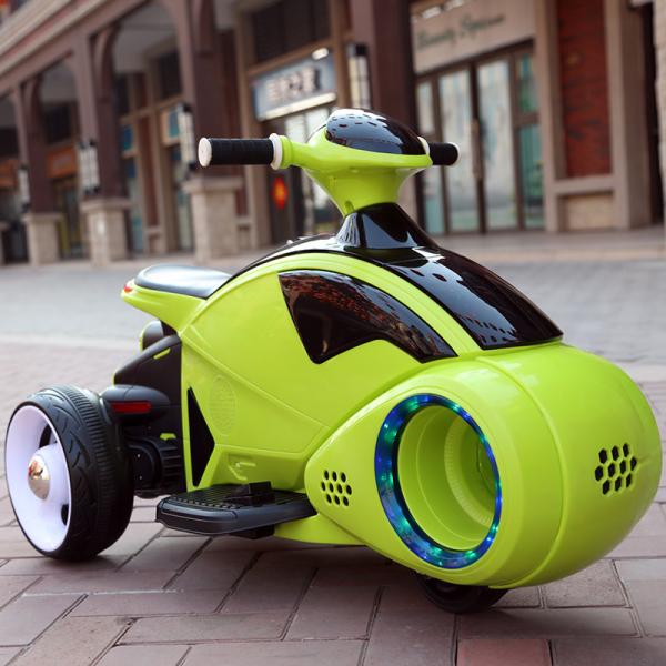 3-wheel Electric Ride On Car with Early Education One-click Start Third Wheel Battery
