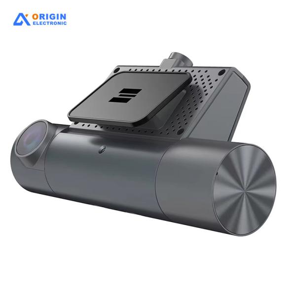 Mini Triple Channel Dash Cam For Car , 1080P Front + Cabin + Rear Cameras With IR & GPS