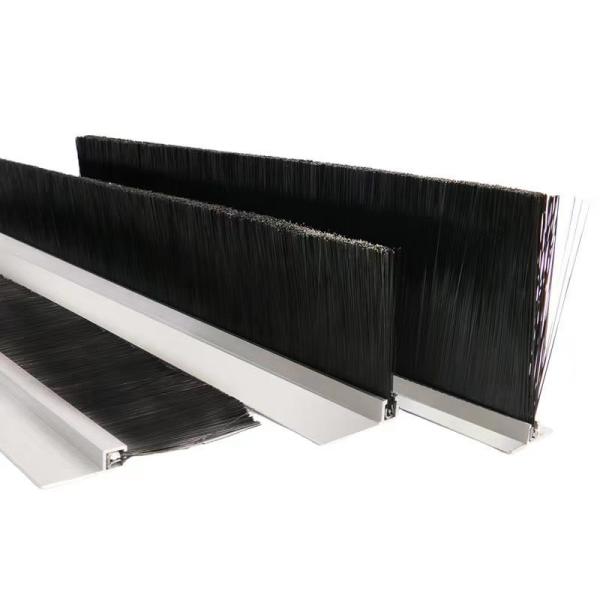 Aluminum Alloy PVC Brush Under Door Brush Seal Bristles 1000mm