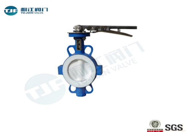 ASME Wafer Butterfly Valve , Full PTFE High Performance Butterfly Valves