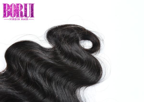 Extensões da onda do corpo do Virgin, 3 pacotes do cabelo malaio com o fechamento não processado