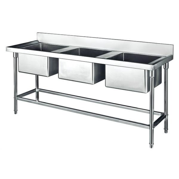 Коммерчески шар 1800*700*800+150мм толщиной 1.2мм раковины 3 нержавеющей стали