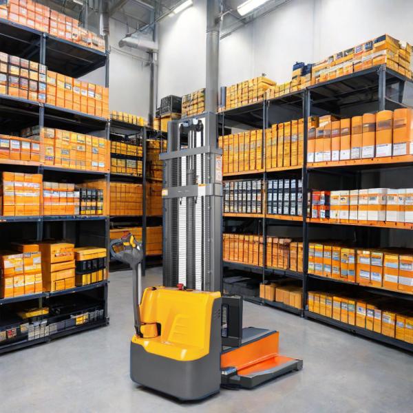 1000kg 2.5m 3m Battery Operated Pallet Stacker 1 Ton Electric Forklift Stacker