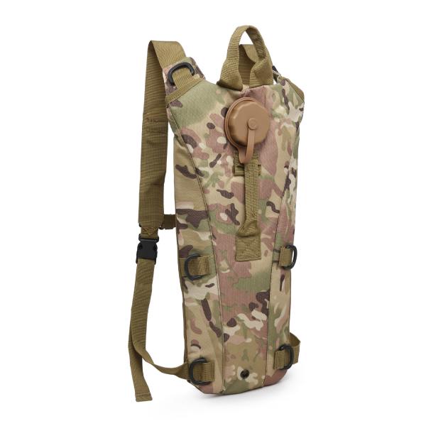 Paquete de hidratación táctico al aire libre 3L Mochila de vejiga de agua para senderismo Ciclismo Deportes Viajes con depósito de agua interior