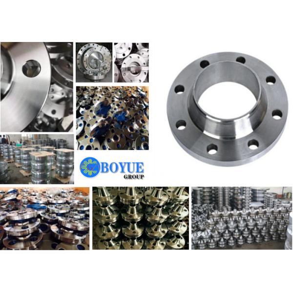 Nickel Alloy Steel Pipe Flange , Weld Neck Pipe Flanges ASME B16.5 UNS N02200