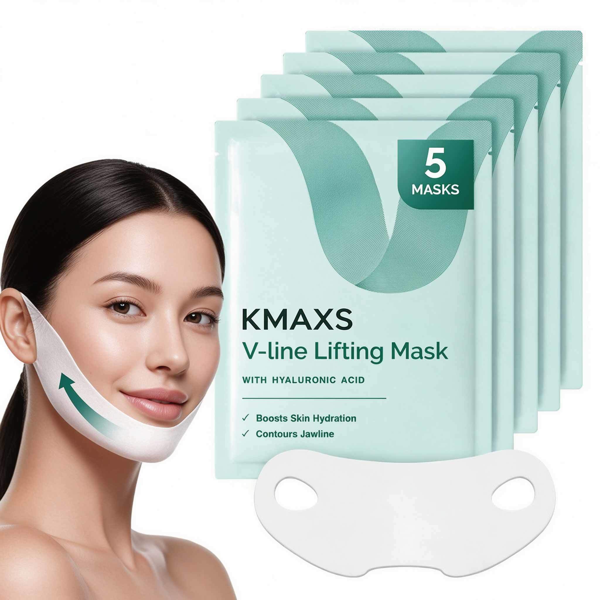V-Line Chin Lifting Mask Hyaluronic Acid Collagen Patch Double Chin Sculpting