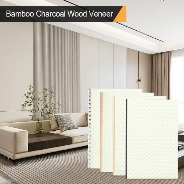 Nouveau design en bambou charbon de bois placage imperméable à l'eau et à l'humidité tableau de décoration intérieure pour les plafonds de couloir