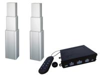 Columnas de elevación de estaciones de trabajo eléctricas de 3 etapas DC 12V 900lb carga
