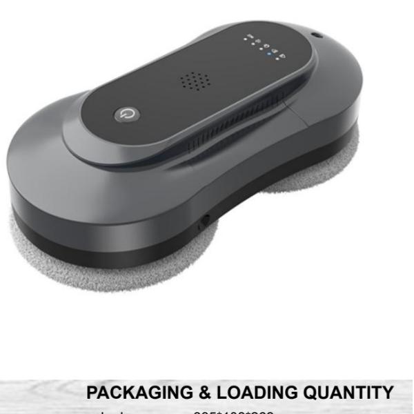 High Capacity 500mAh Robot Window Cleaner 65dB Noise Level With Remote Control